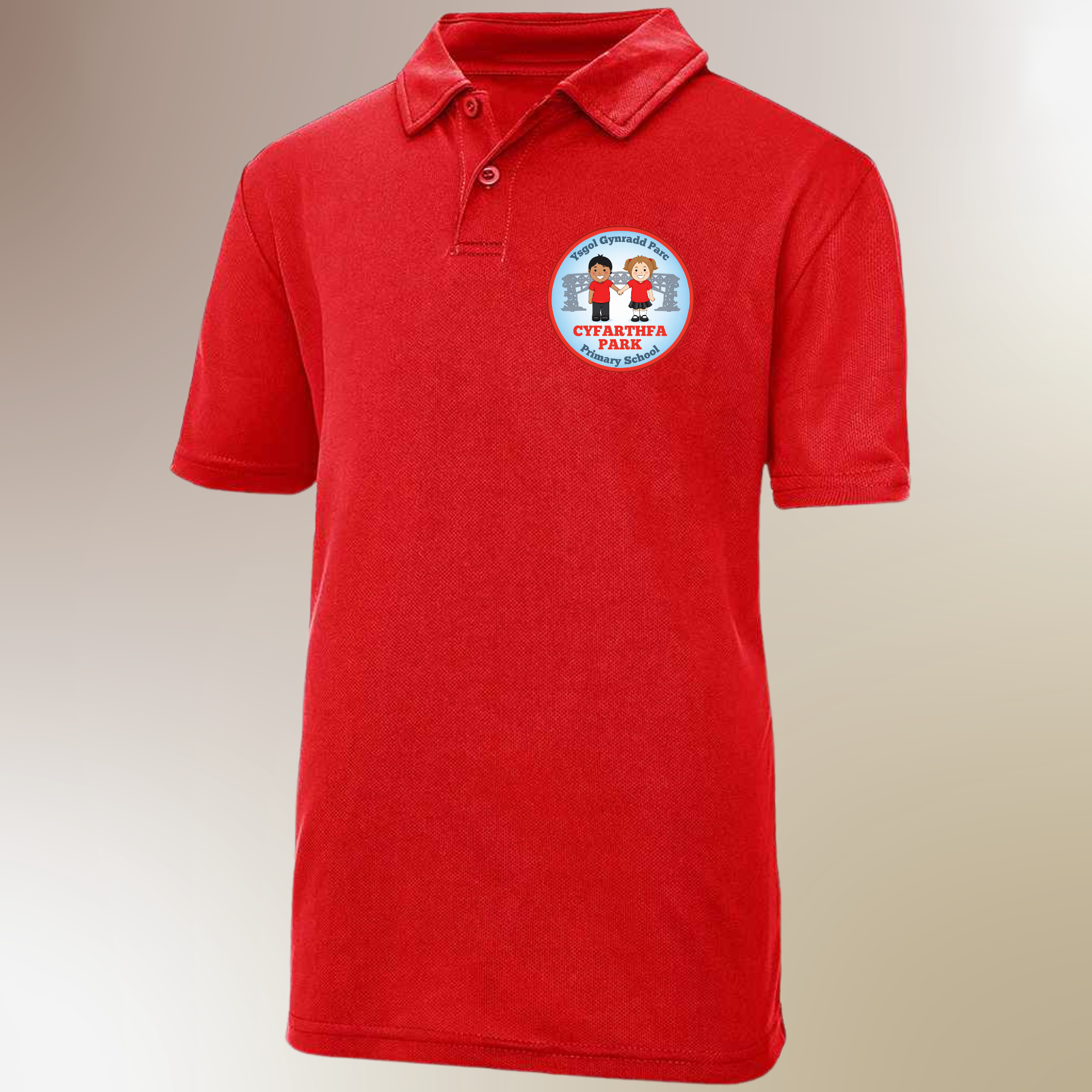 School Logo Embroidered Polo Shirt - Cyfarthfa Primary