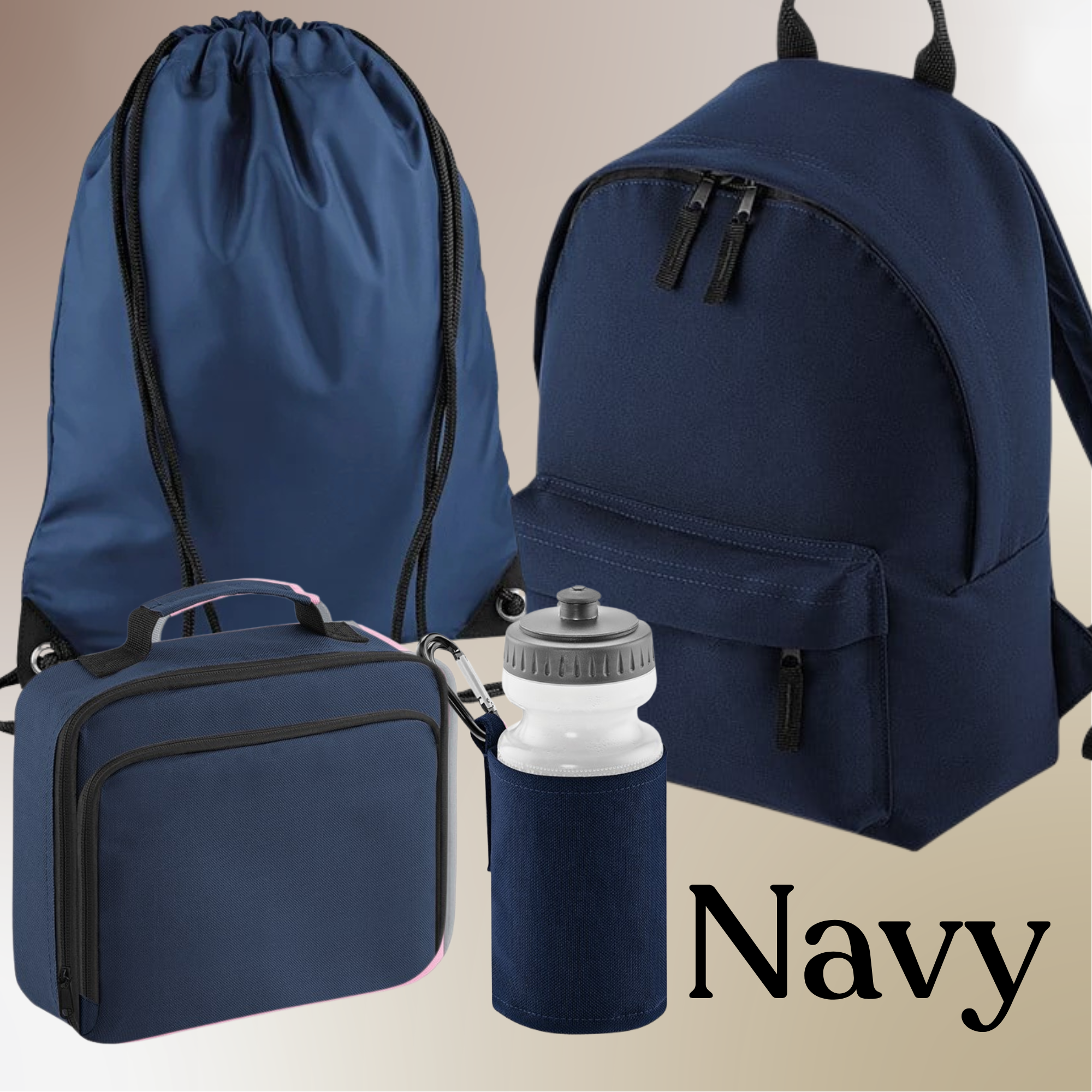 Navy Back To School Set - personalisation included