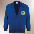 School Logo Embroidered Cardigan