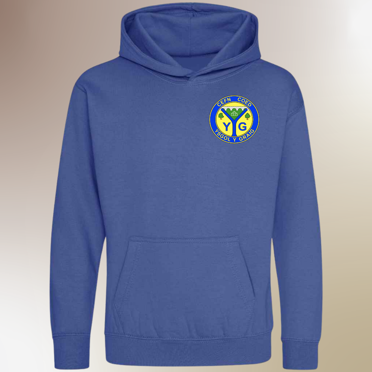 School Logo Embroidered Hoodie