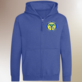 School Logo Embroidered Zip Hoodie