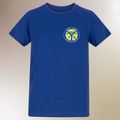 School Logo Printed PE T-shirt Blue