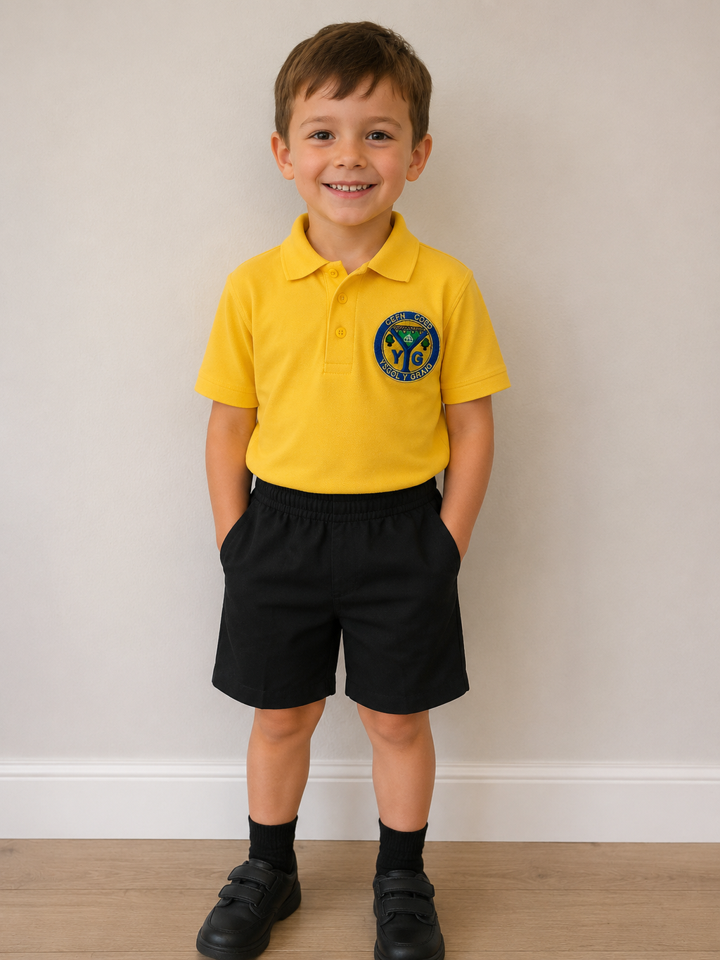 School Logo Embroidered Polo Shirt - Ysgol Y Graig