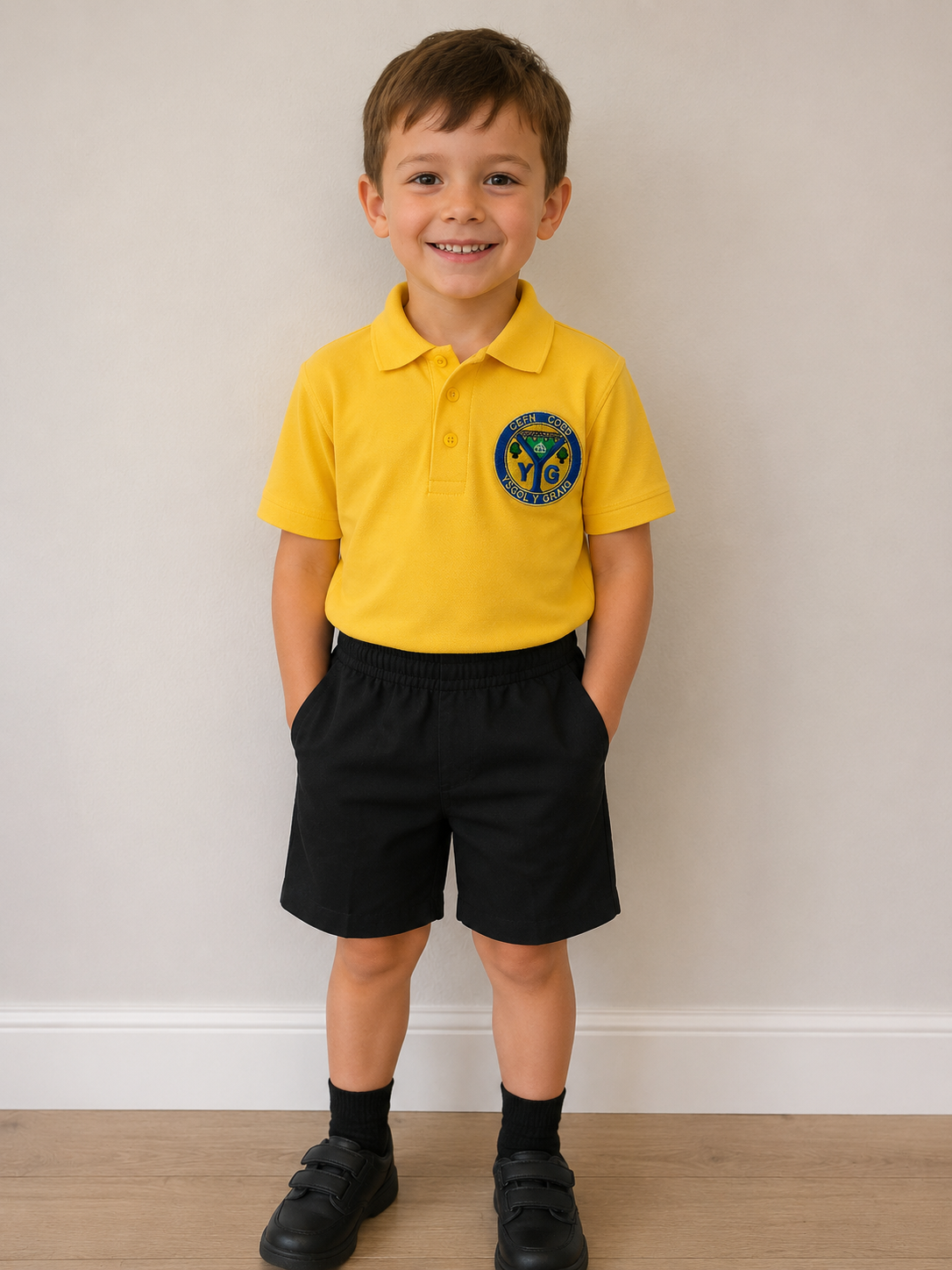 School Logo Embroidered Polo Shirt - Ysgol Y Graig