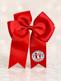 School Logo Hair Bow - Large - Cyfarthfa Primary